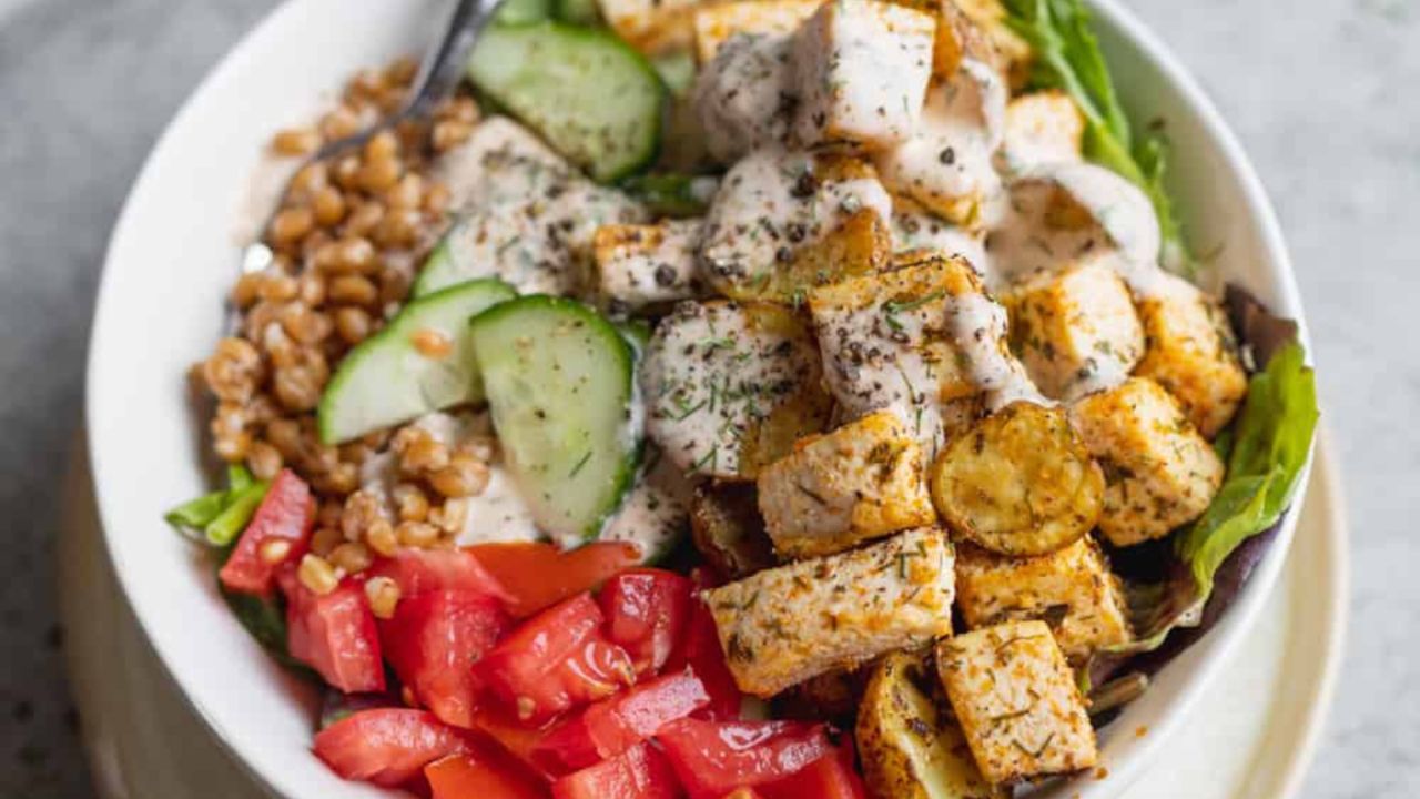 Plant-Based Sheet Pan Ranch Bowls