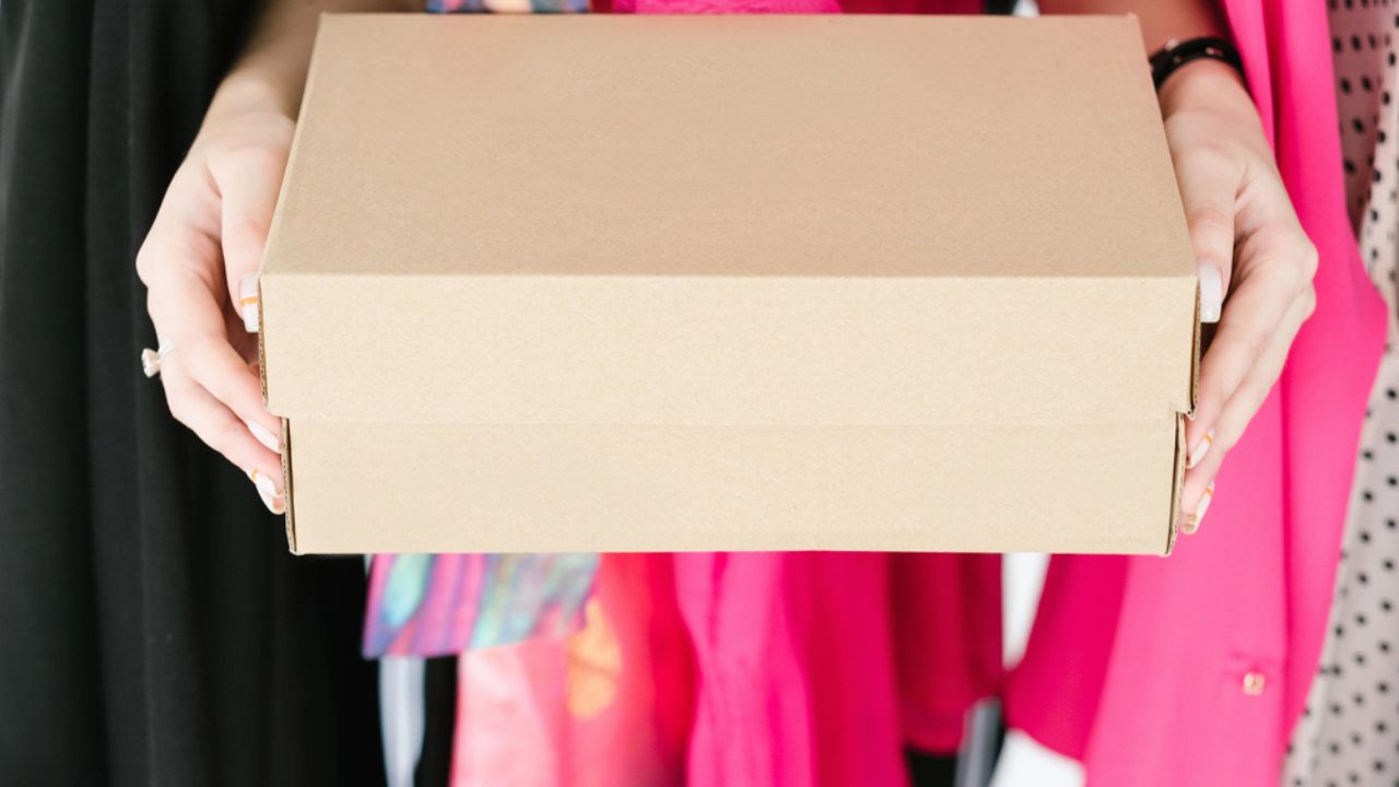 Shoebox fashion shopping lifestyle hands holding