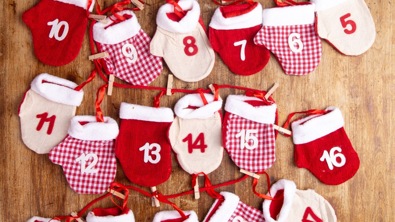 Advent calendar. Christmas concept