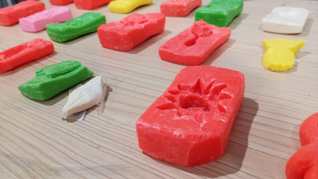 soap carved by kids creativity