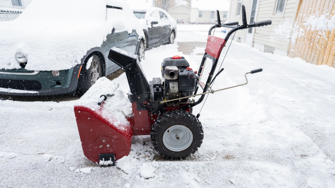 snowblower is ready to go to work