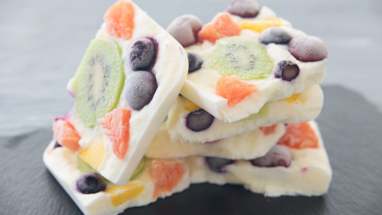 The Yogurt Bark which boarded a lot of the fruit