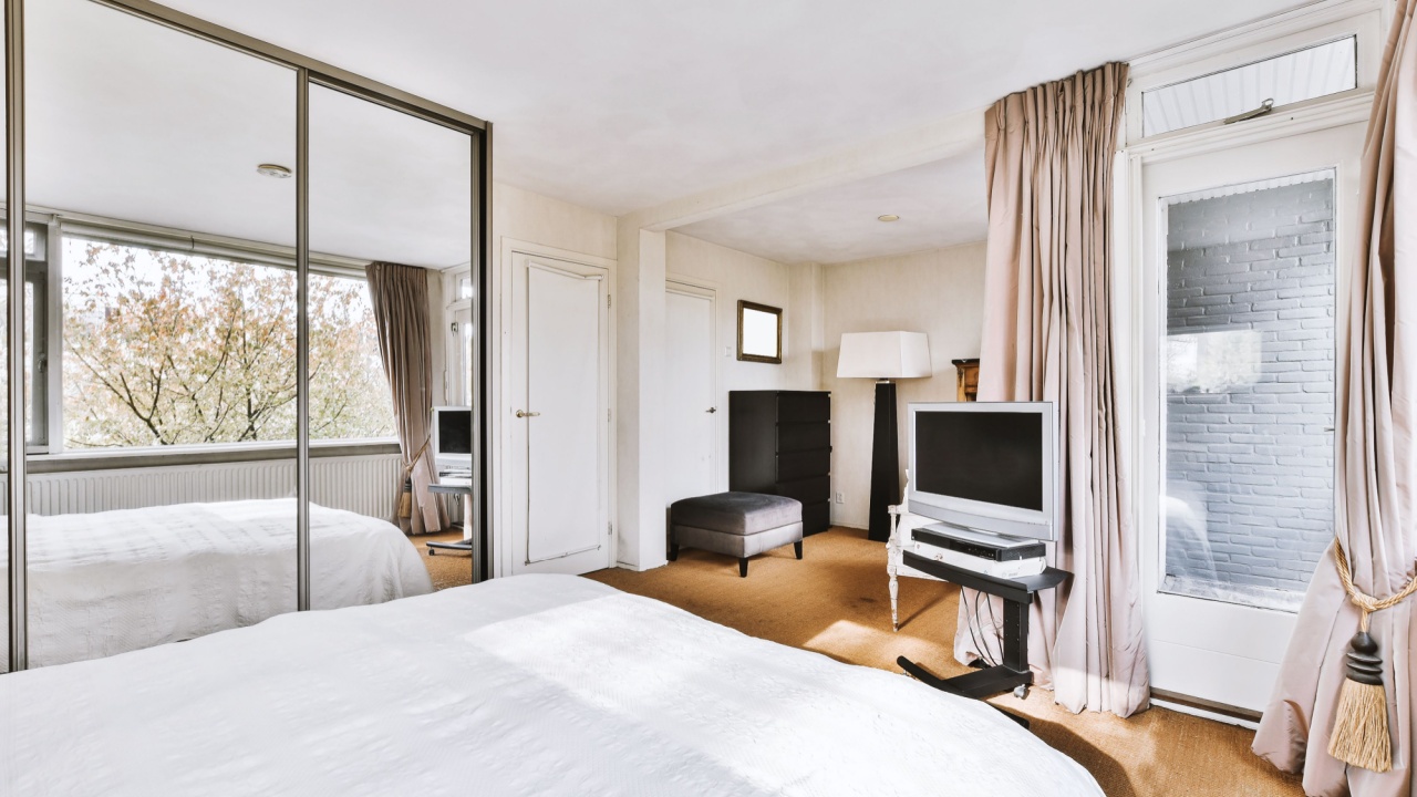 Luxury bedroom of house in beautiful design