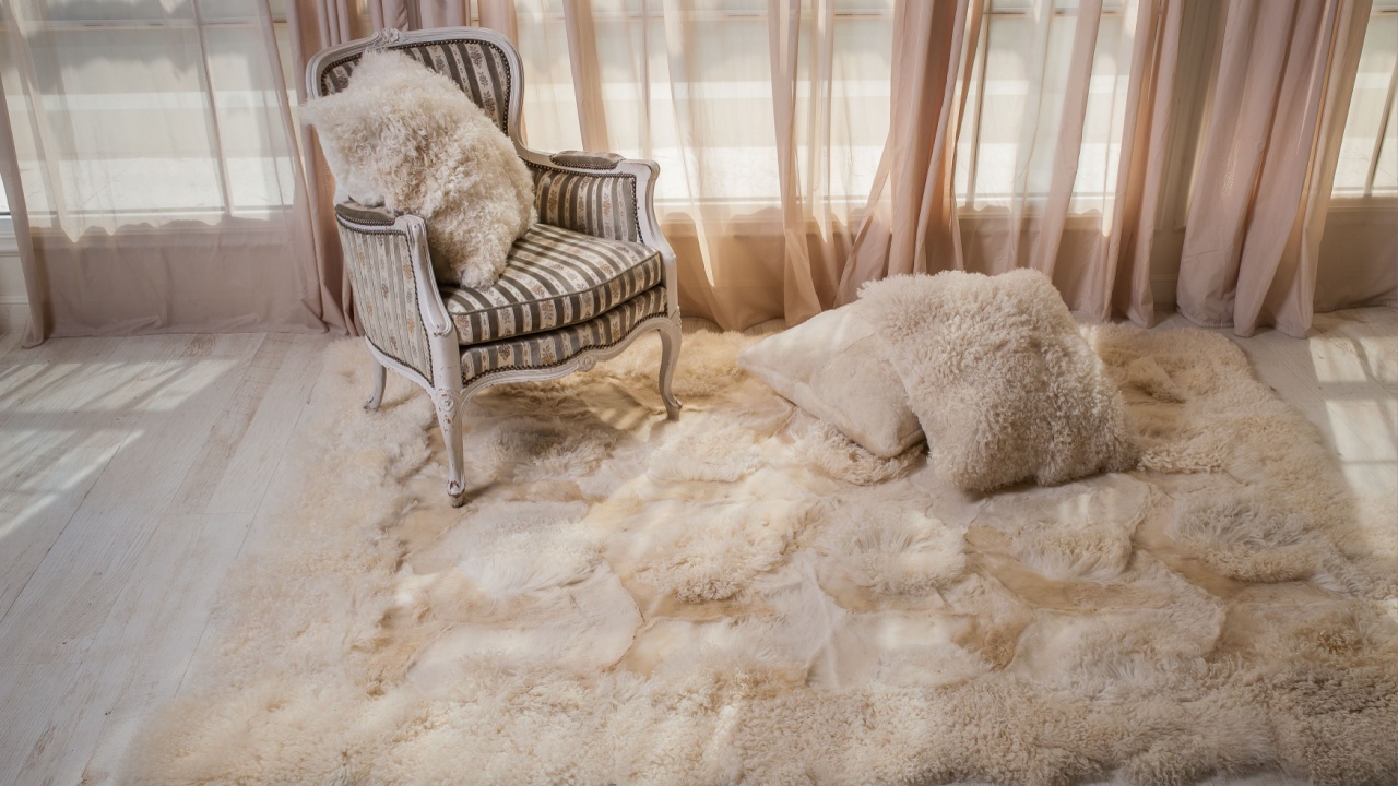 carpet of fur in the interior