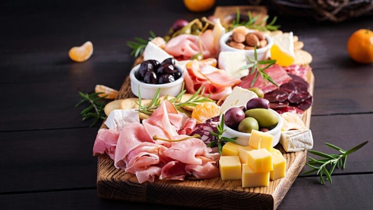 a holiday cheese board