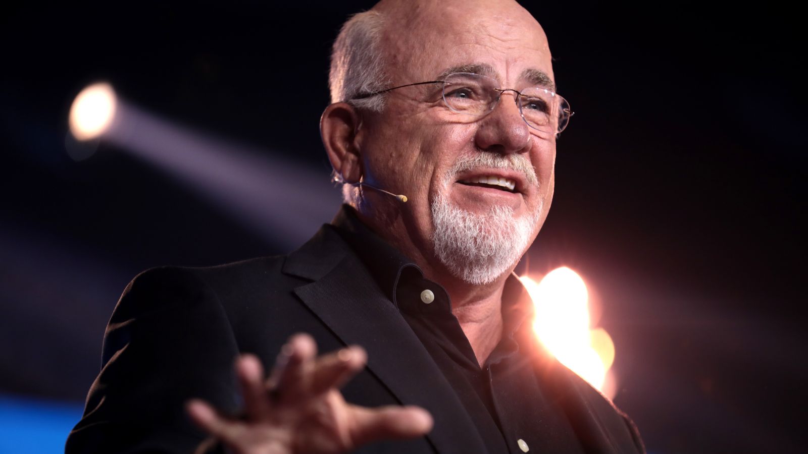 Dave Ramsey speaking with attendees at the 2023 Pastors Summit hosted by Turning Point Faith at the Omni Nashville Hotel in Nashville, Tennessee
