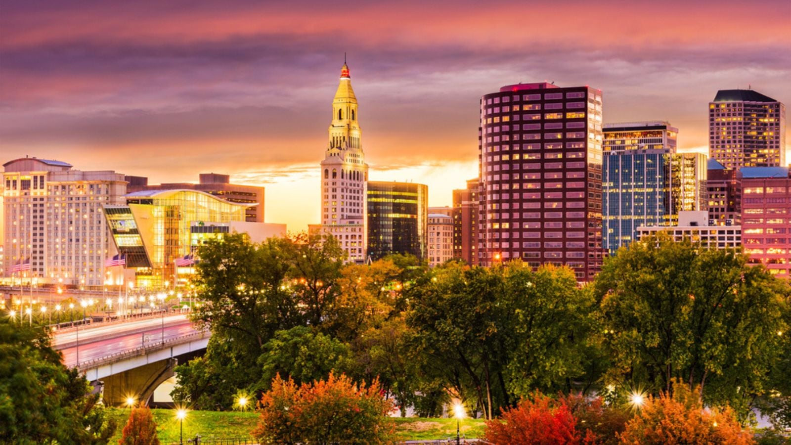 Hartford Connecticut Skyline