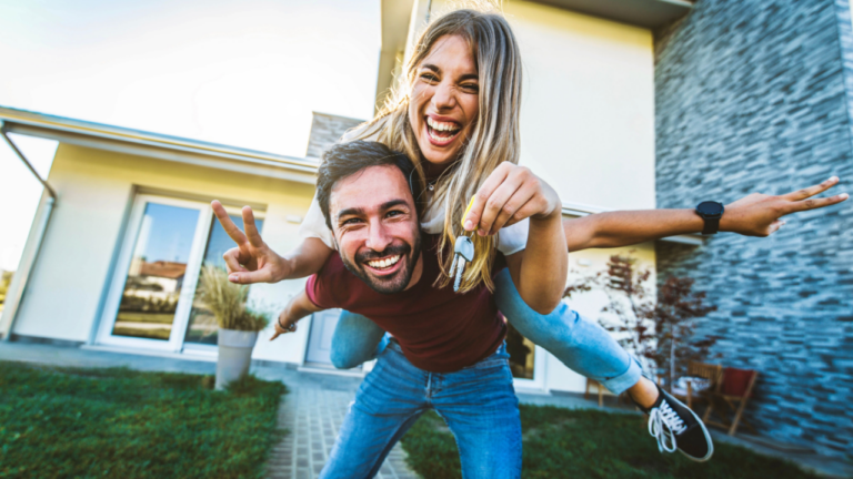 couple buying a home
