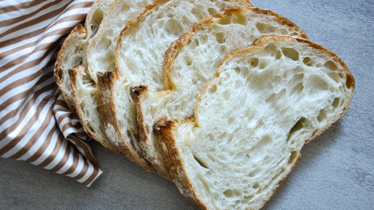 Sourdough bread is a bread made by the fermentation of dough using wild lactobacillaceae and yeast