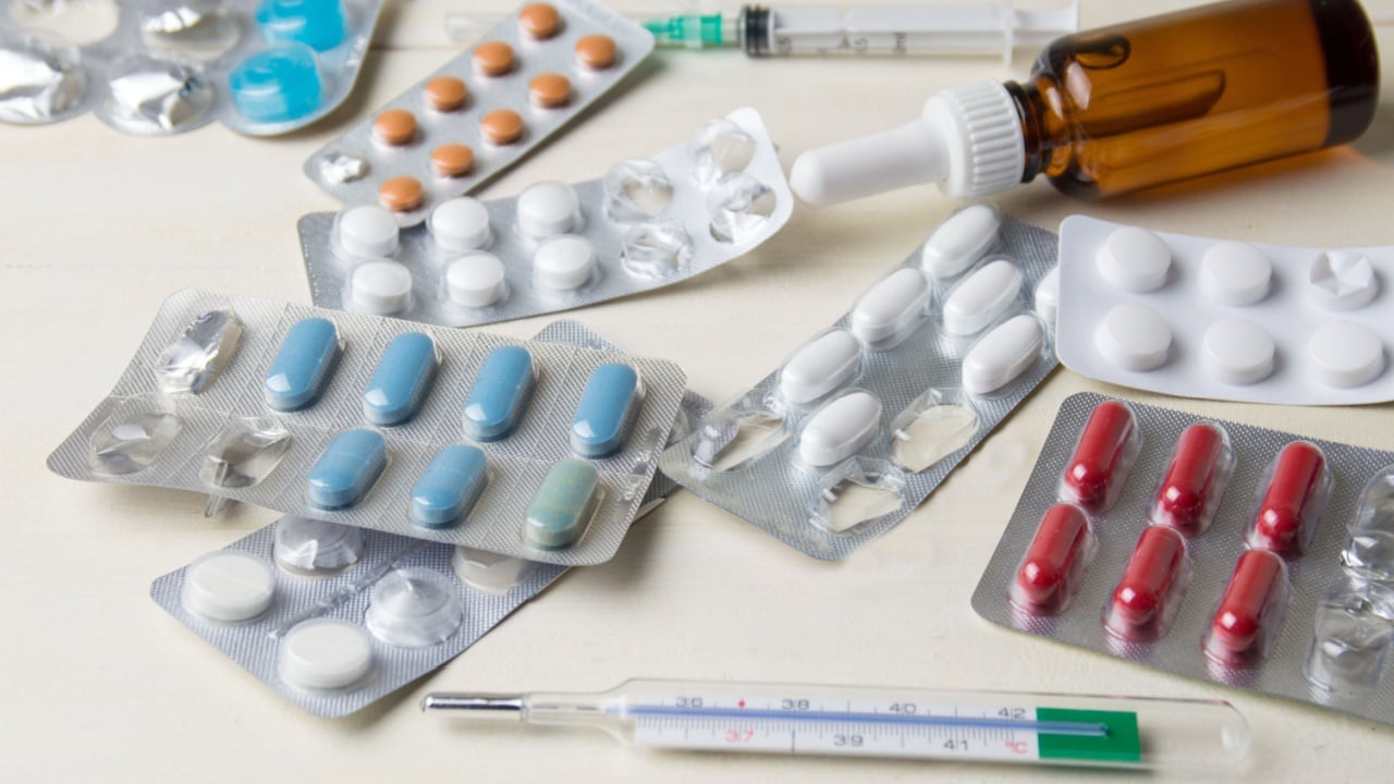 Bunch of medical equipment on the table