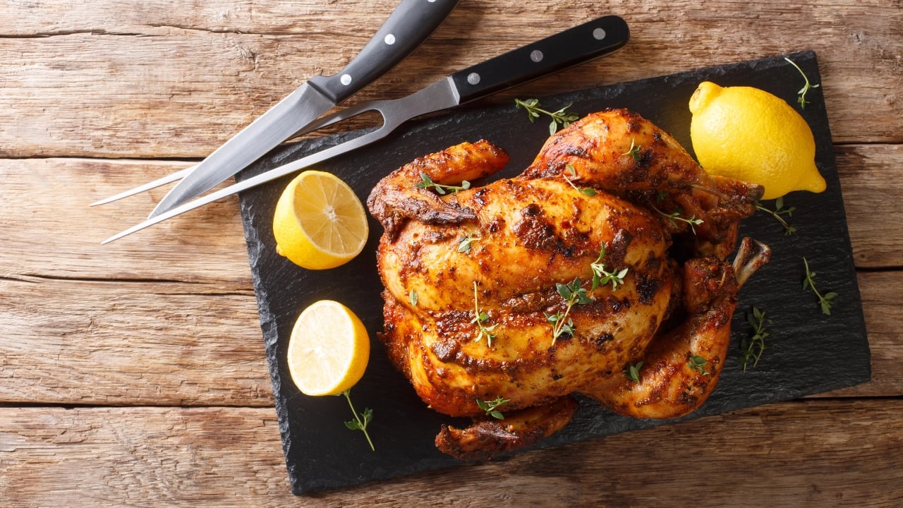 a roast chicken