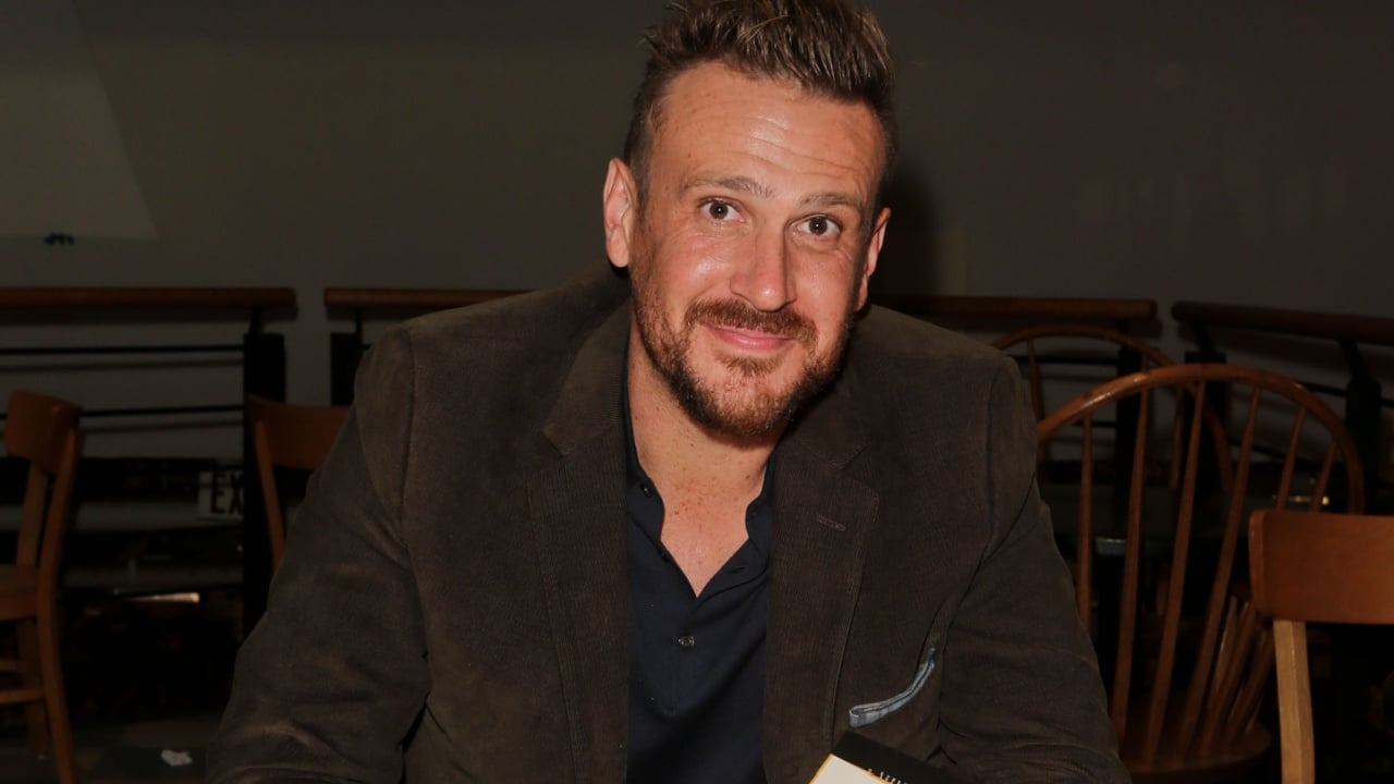 HUNTINGTON, NY - OCT 30: Actor Jason Segel autographs copies of his book "OtherEarth - Welcome Back to Reality" at Book Revue on October 30, 2018 in Huntington, New York.