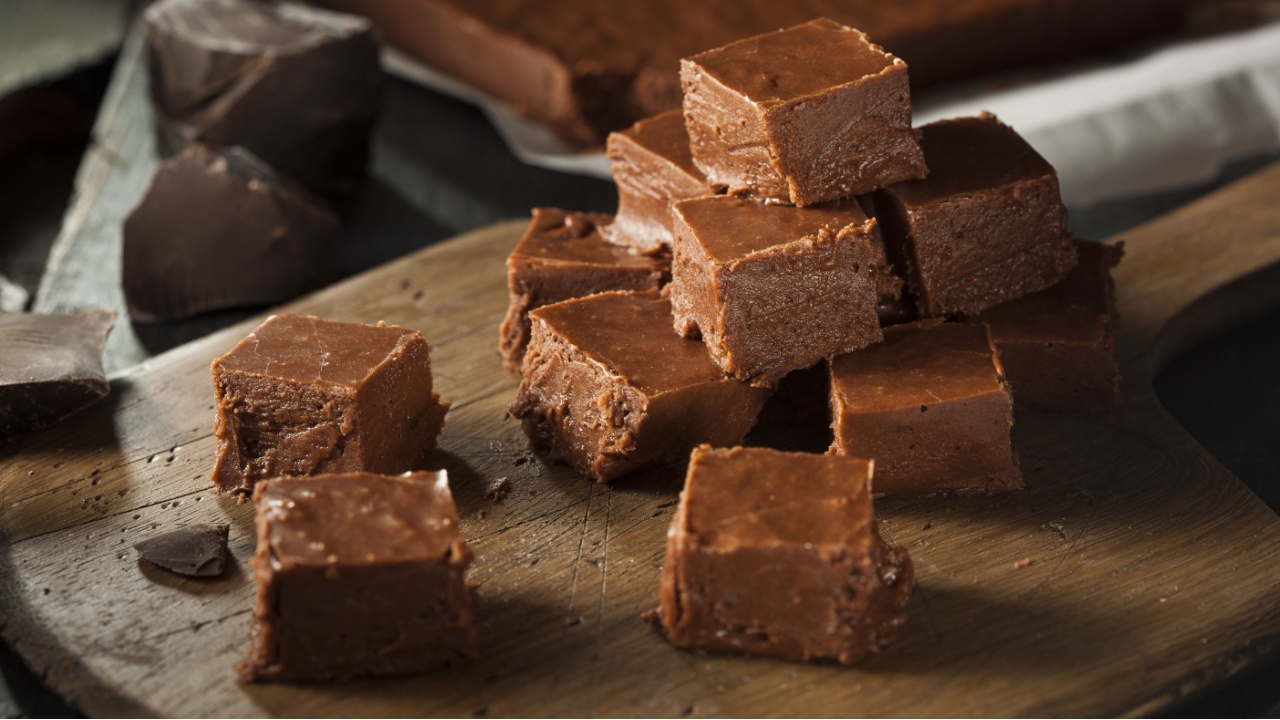 Homemade Dark Chocolate Fudge Ready to Eat
