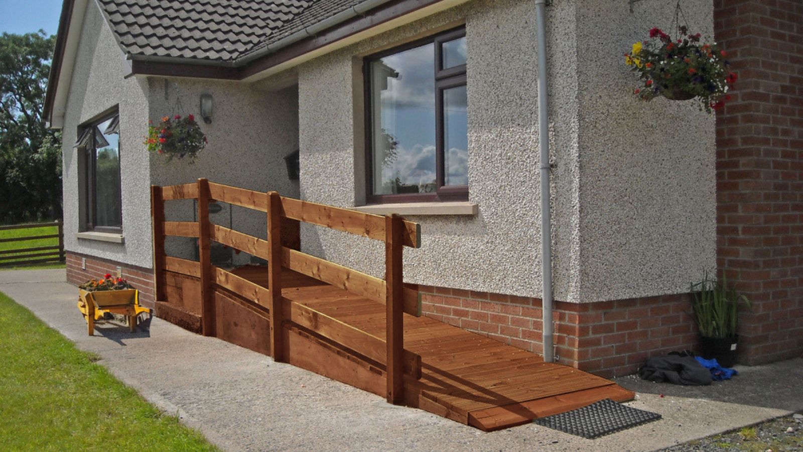 Wheelchair Ramp fitted to front of home
