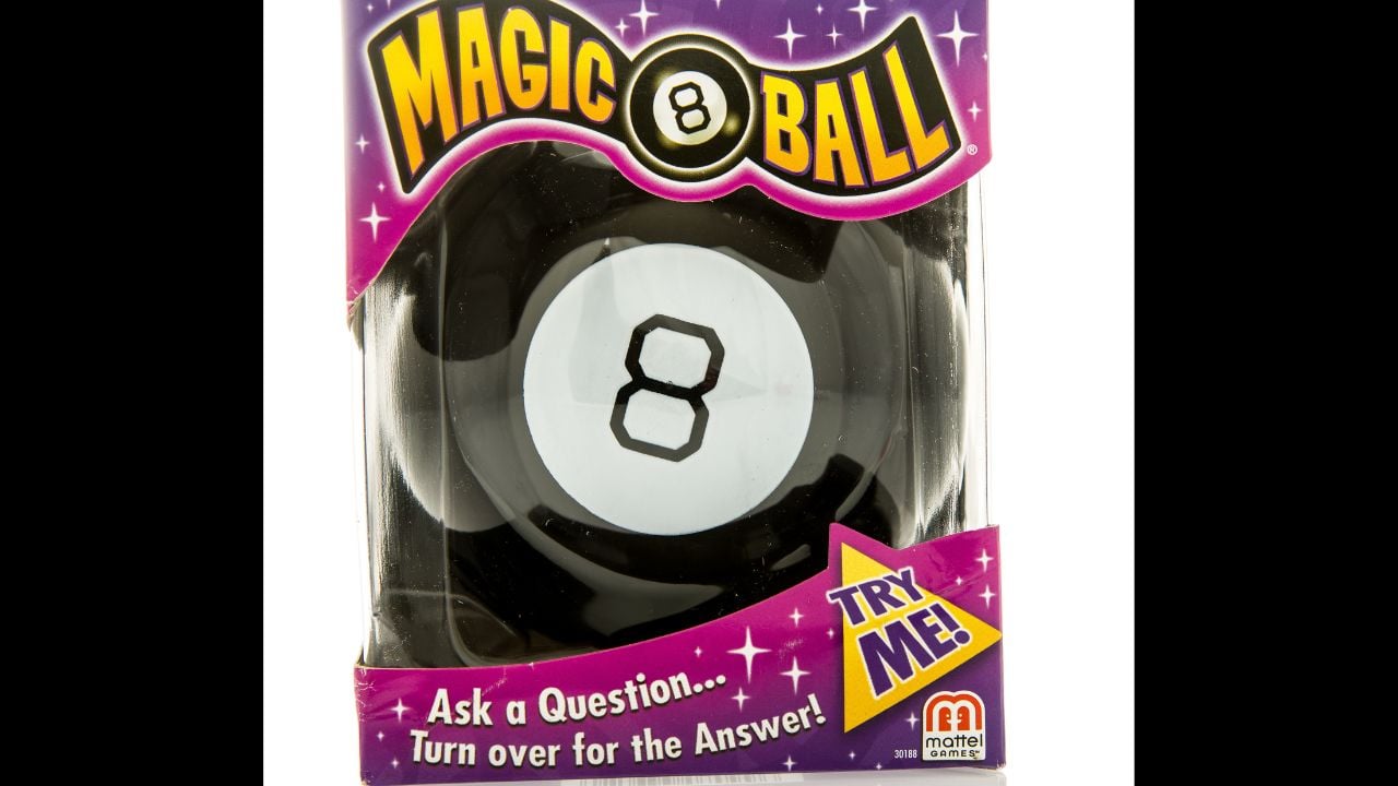 Winneconne, WI - 5 Feb 2016: Box of the original Magic 8 Ball made by Mattel.