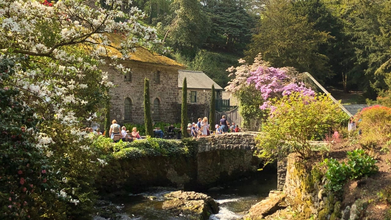 Spring in the Bodnant Gardens, Wales, UK
