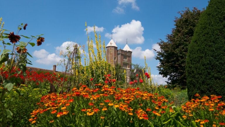 Beautiful flowers at Sissinghurst Castle Garden, UK