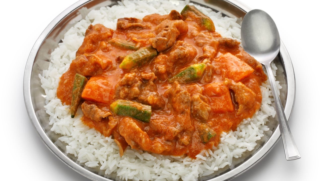 senegalese peanut stew called mafe.