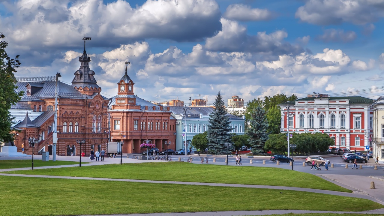 View of Cathedral Square from catheral in Vladimir, Russia