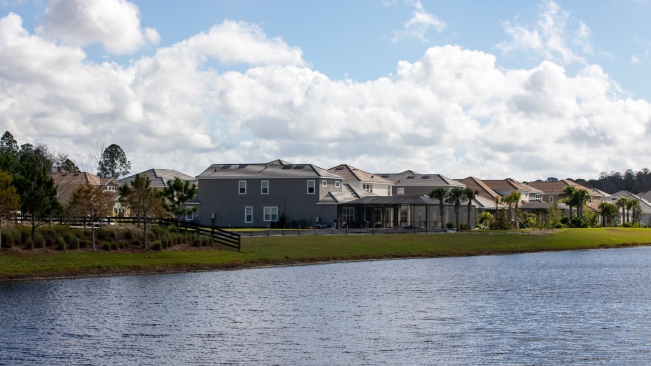 Odessa, Florida USA - Circa 2022: New home builds in the Starkey Ranch neighborhood, a suburb of Tampa