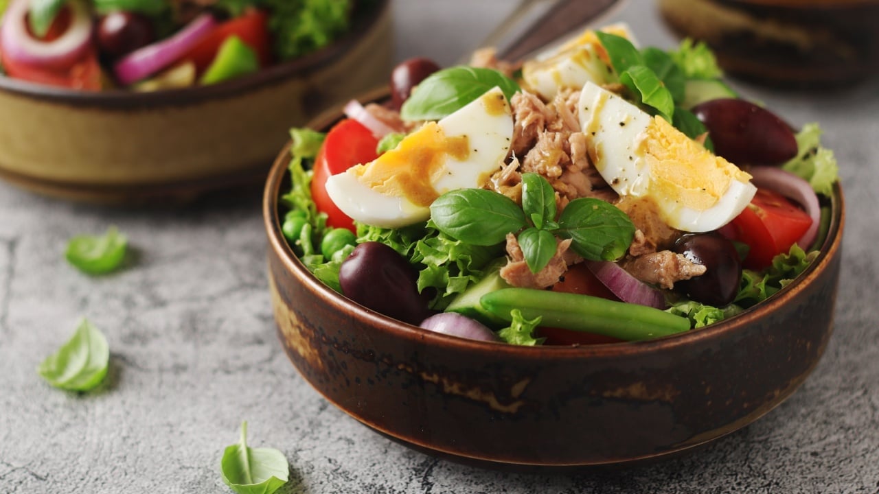 Nicoise salad - traditional French dish