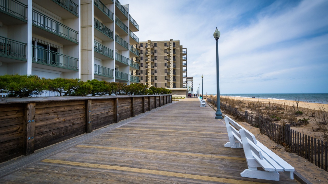 The boardwalk in Rehoboth Beach, Delaware.
