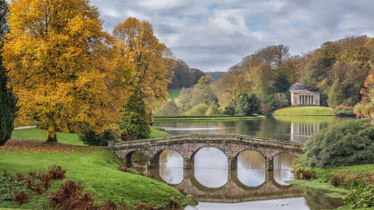 The Bridge Stourhead Garden Wiltshire England 