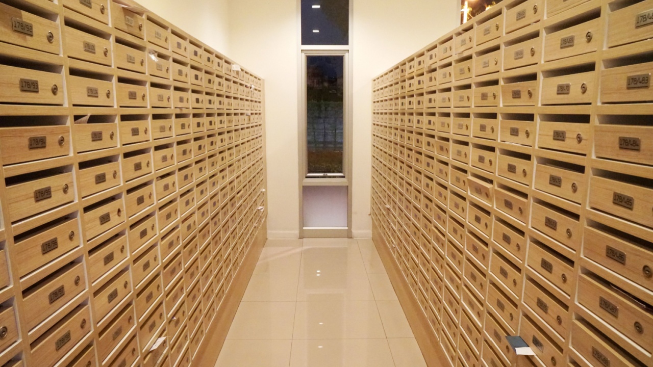 Wooden Mailbox at condominium