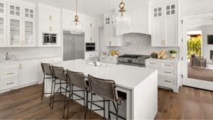 Kitchen in New Modern Farmhouse Style Luxury Home