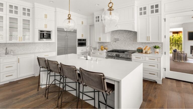 Kitchen in New Modern Farmhouse Style Luxury Home