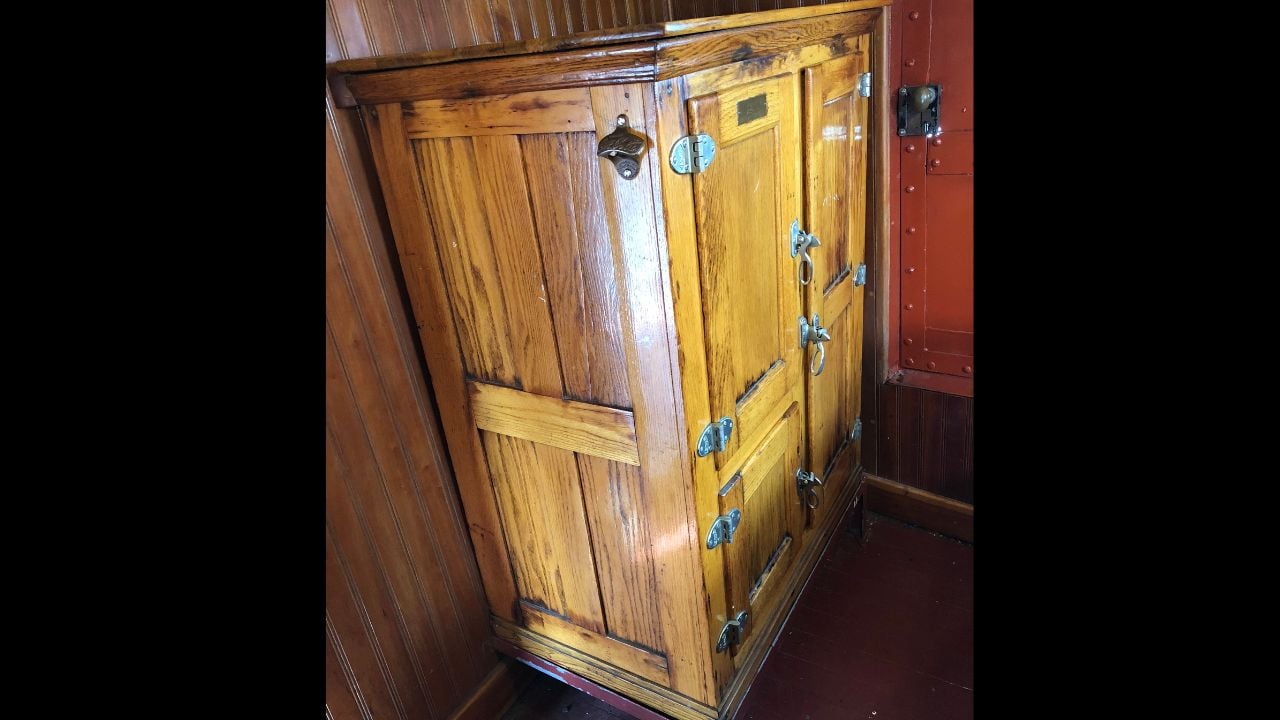 Ice box on Tug Hercules at Hide Street Pier, San Francisco