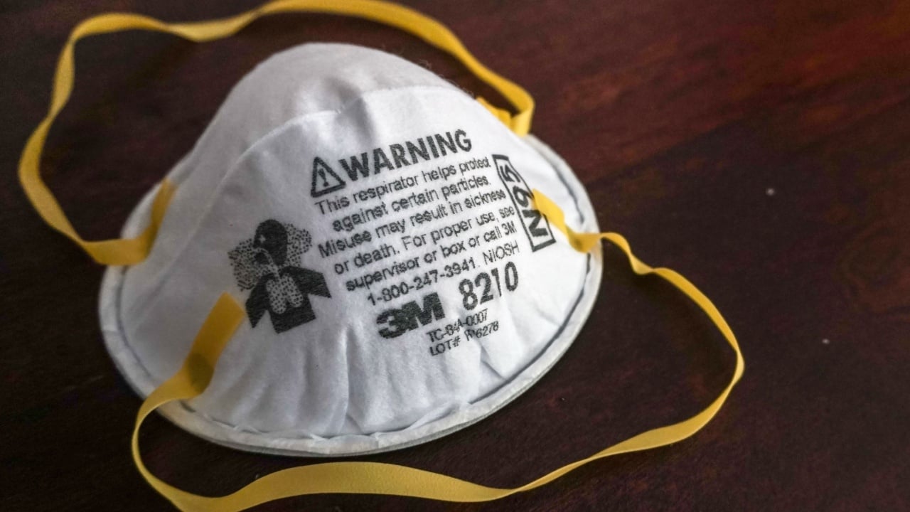 DENPASAR/BALI,APRIL 26 2020: n95 masks are the best density mask. therefore this mask is only intended for medical personnel.