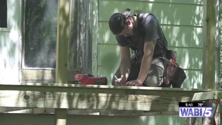 This Grateful Retired Firefighter and Veteran Got a Brand New Porch For the Low Price of Free