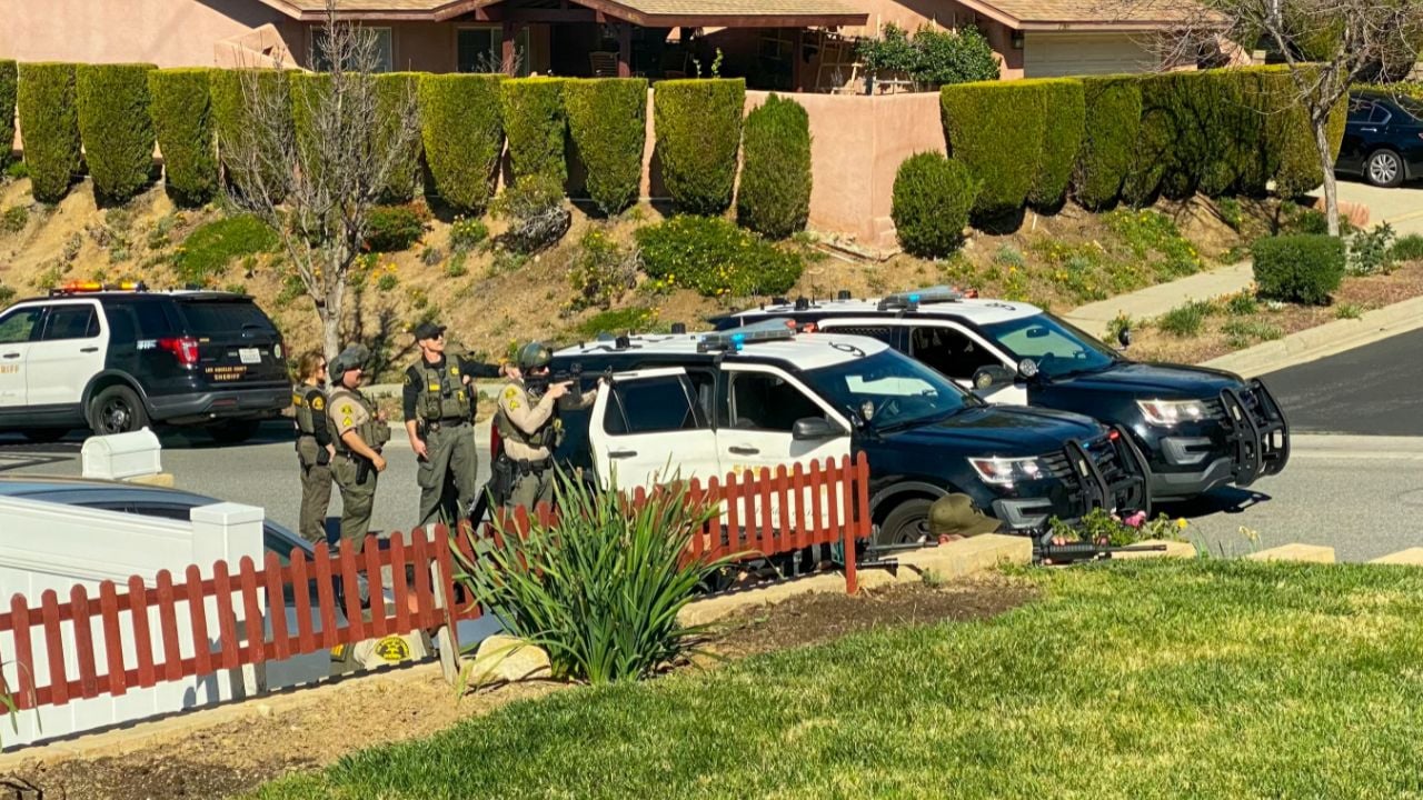 police K9 search residential neighborhood