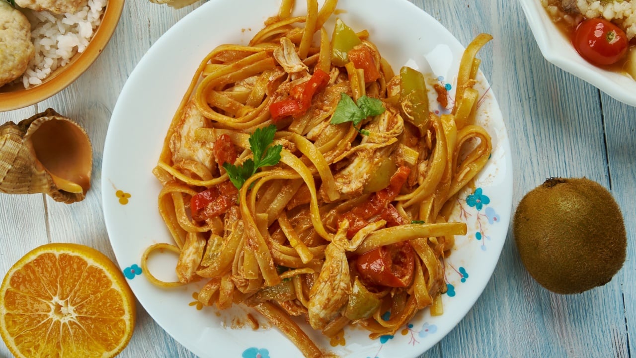 Cajun Chicken Alfredo, Creole cuisine, Traditional assorted dishes,