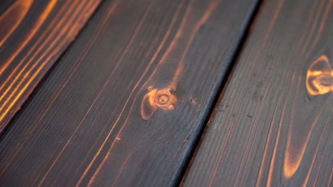 Cedar Wood Torched with Fire and Treated with Ting Oil