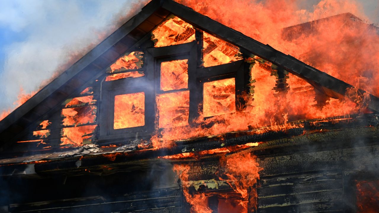 house fire damage exterior