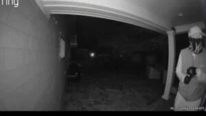 Masked person seen on Ring camera outside Wilton home