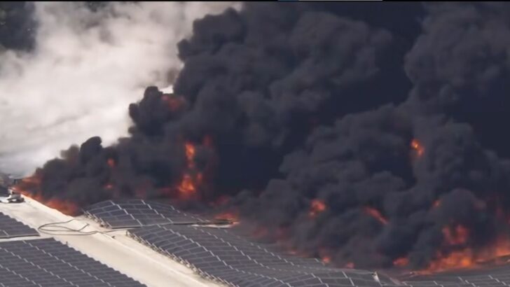 A Massive Warehouse Fire is Knocked Down, But Nearby Residents Still Worry About the Air at Home