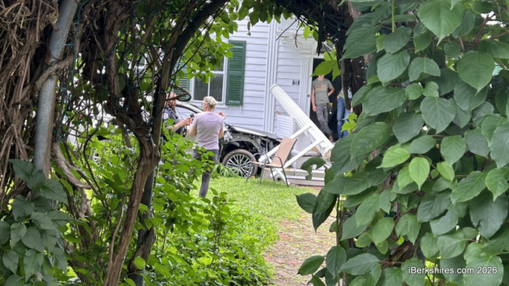 A Driver Crashed Into a Historic Lenox Home and Destroyed a Porch Built in 1906