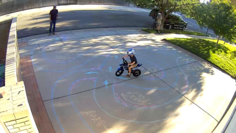 Chalk Driveway Racetrack