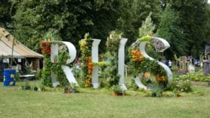 London, UK. July 5 2021. RHS Hampton Court Flower Show 2021. The Royal Horticultural Society's first big flower show post-covid lockdown in the UK.