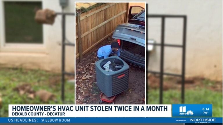 Thieves stole two hvac units in DeKalb County