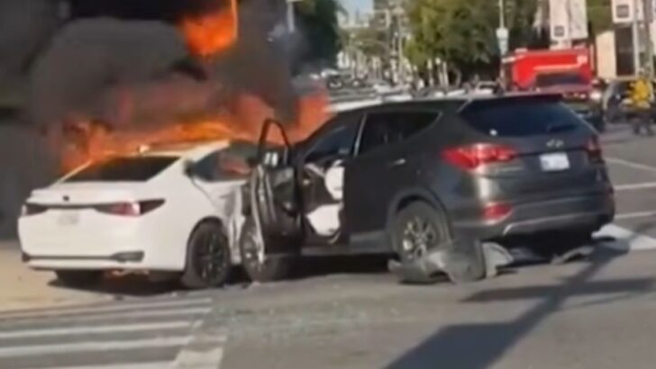 Home Burglary Suspects Flee Sunset Plaza House Before Fiery Beverly Grove Crash, Police Say