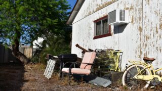 junk in yard house