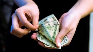 Hands Counting Money