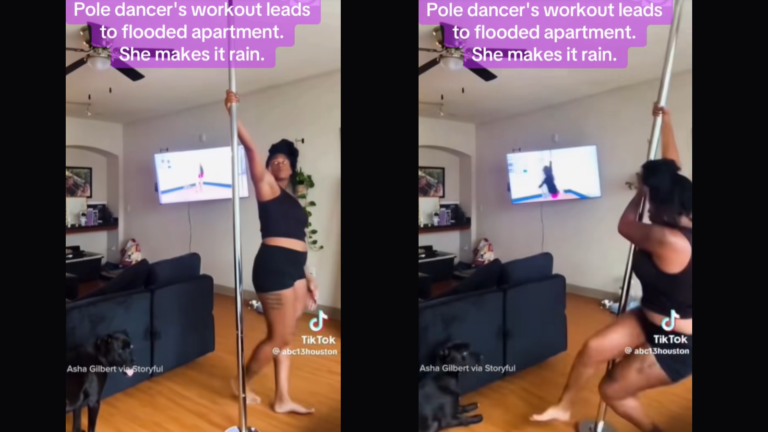 Pole Dancing Mishap