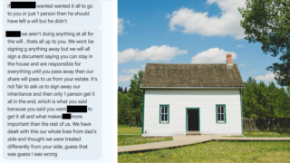 Family Fighting Over House