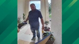 County Commissioner Tosses Fireball on Porch.