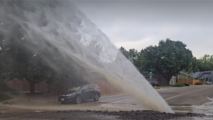 A Water Main Break Left Several Houses Soaked in Colorado